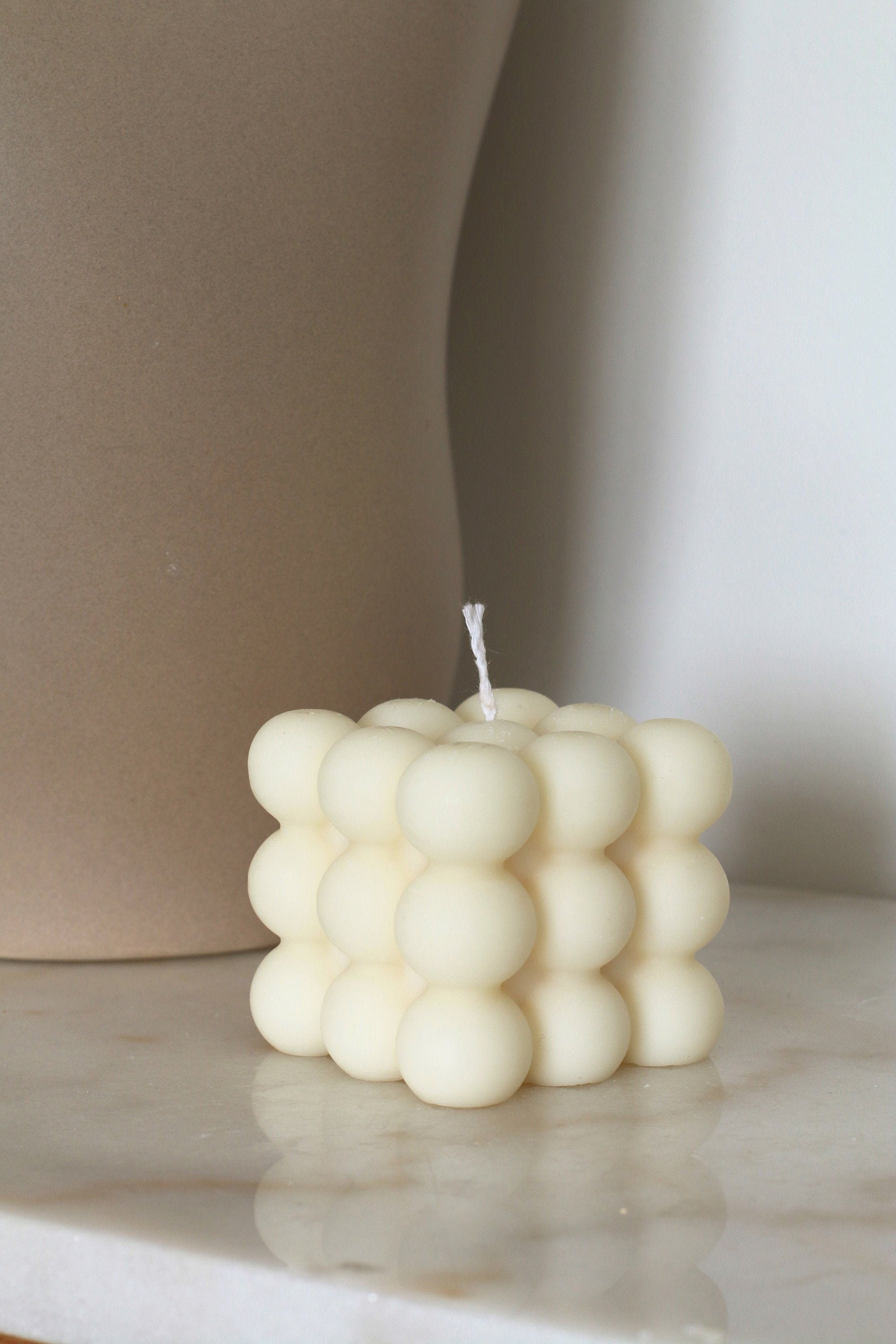 Bougie Bulle, Bougie Cube Décorative