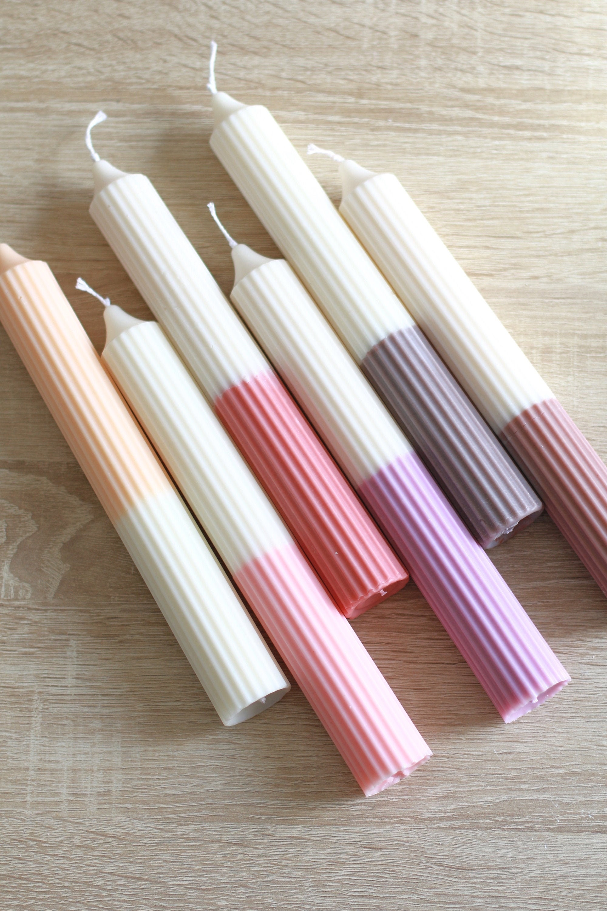 Bougie Pilier Bicolore Grand Modèle