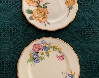 Royal ALBERT & Royal Roses Vintage English Bone China  Replacement Dessert Plate