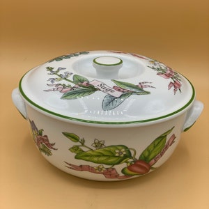 Royal Worcester Evesham Fine Porcelain Casserole Bowl With Lid