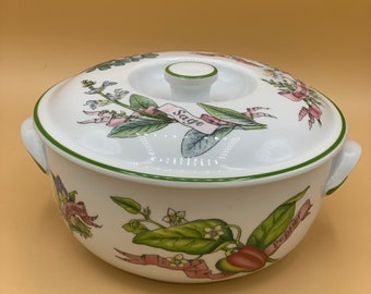 Royal Worcester Evesham Fine Porcelain Casserole Bowl With Lid