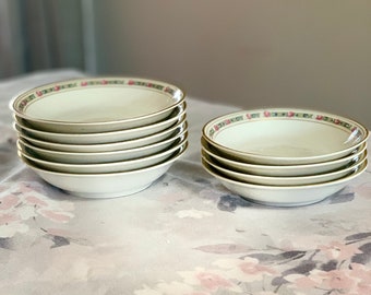 B&C Limoges France Bernardaud Trim Gold 6 Bowl 5.75’’ And 4 Bowl 5.25’’