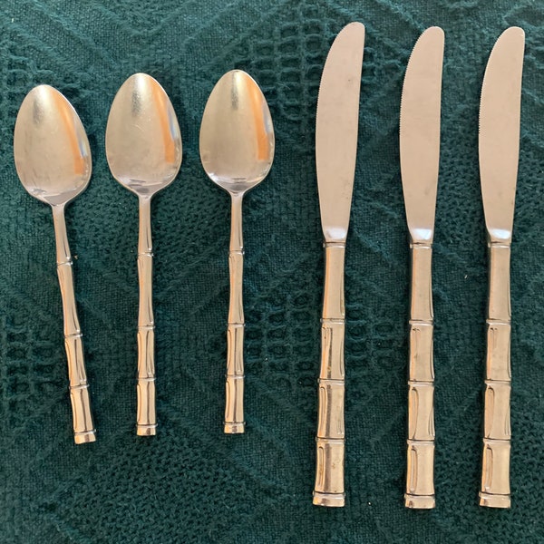 Rogers Stainless Gold Flatware Korea Etsy