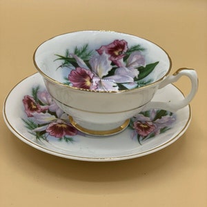 Vintage Royal Grafton Tea Cup and Saucer Bone China Made in England
