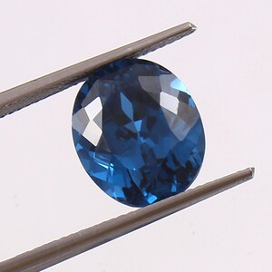 AAA London Blue Topaz Oval Gemstone Cut, Excellent Genuine Quality Topaz Gemstone For Engagement Ring & Jewellery 13.x11.mm