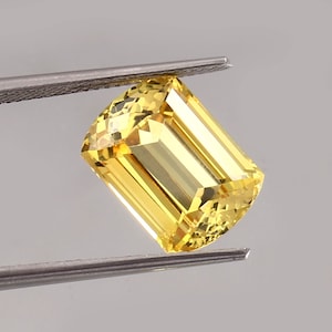 AAA Grade 13x9 MM Ceylon Yellow Sapphire Loose Gemstone Fancy Cut, Excellent Genuine Quality Gemstone For Ring & Jewellery Making 8.00 Ct