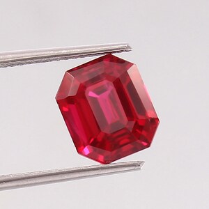 AAA Guenine 10x8 MM Grade Mozambique Loose Radiant Cut Gemstone, Excellent Genuine Quality Pegion Red Ruby Gemstone For Engagement Ring