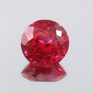 Guenine Mozambique Ruby Loose Round Gemstone Cut, Excellent Genuine Quality Pegion Red Ruby Gemstone For Engagement Ring 9 x 9 mm