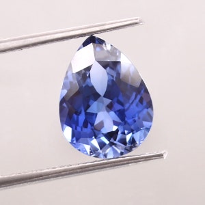 AAA Grade  Ceylon Blue Sapphire Loose Pear Cut Gemstone,Excellent Quality Sapphire Gemstone For Ring & Jewellery Making18 x 11 mm