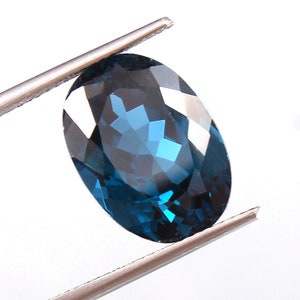 AAA-kwaliteit transparant blauwgroen indicoliet toermalijn losse ovale uitstekende geslepen edelsteen voor verlovingsring en hangend ruw 15 x 11 mm