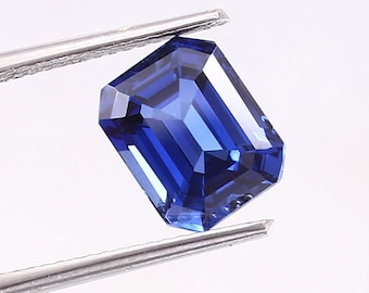 AAA Grade 8.00 Ct Ceylon Royal Blue Sapphire Loose Radiant Cut Gemstone,Excellent Quality Sapphire Gemstone For Ring & Jewellery Making