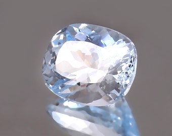 AAA Grade 12x10 MMBrazilian Aquamarine Loose Gemstone Cushion Cut,Excellent Genuine Quality Gemstone For Fashion Jewellery & Engagement Ring