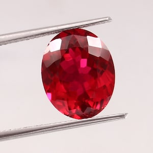 AAA Grade16x12mm Mozambique Ruby Loose Oval Gemstone Cut,Excellent Genuine Quality Pegion Red Ruby Gemstone For  Ring & Jewellery Making
