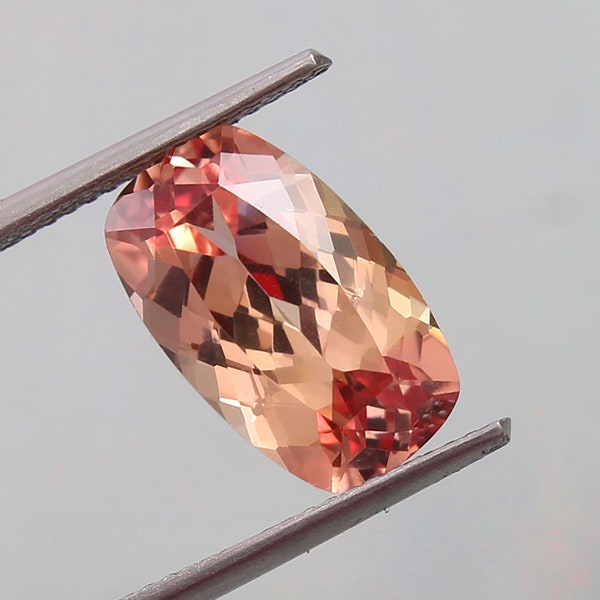 Qualité AAA 5,70 Ct Ceylan Padparadscha saphir coussin en vrac, pierre précieuse d'excellente qualité pour bijoux et bague de fiançailles