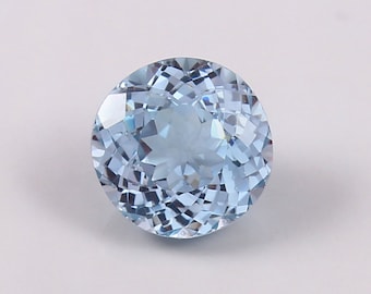 AAA Grade 10x10 MM Brazilian Aquamarine Loose Gemstone Round Cut,Excellent Genuine Quality Gemstone For Fashion Jewellery & Engagement Ring