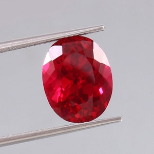 AAA Grade Mozambique Ruby Loose Oval Gemstone Cut,Excellent Genuine Quality Pegion Red Ruby Gemstone For  Ring & Jewellery Making 13x10 MM