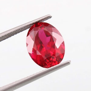 AAA Mozambique Ruby Loose Oval Gemstone Cut,Excellent Genuine Quality Pegion Red Ruby Gemstone For Engagement Ring & Jewelry Making 12x9 MM