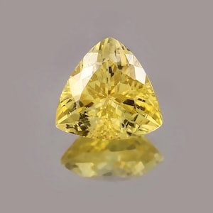 AAA Grade 10x10 MM Ceylon Yellow Sapphire Loose Gemstone Trillion Cut,Excellent Genuine Quality Gemstone For Ring & Jewellery Making 5.00 Ct