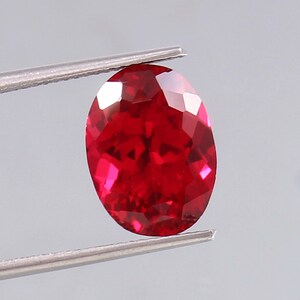 AAA 13x10 MM Mozambique Ruby Loose Oval Gemstone Cut,Excellent Genuine Quality Pegion Red Ruby Gemstone For Ring & Jewellery Making8.00 Ct
