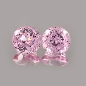 AAA 10x10 MM Grade Pink Morganite Loose Gemstone Cut Pair Round Excellent Genuine Quality Gemstone For Ring & Jewellery Making 13.00.Ct