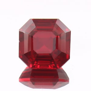 AAAグレード11 x 11 MMモザンビークルースアッシャーカットジェムストーン、リング＆ジュエリー製作に最適な本物の品質のペギオンレッドルビージェムストーン