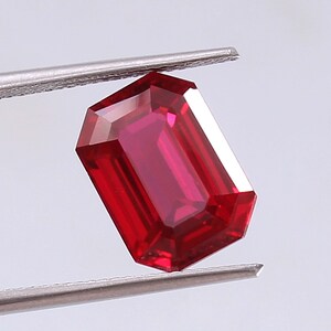AAA Grade 11x8 MM Mozambique Loose Radiant Cut Gemstone, Excellent Genuine Quality Pegion Red Ruby Gemstone For Ring & Jewellery Making