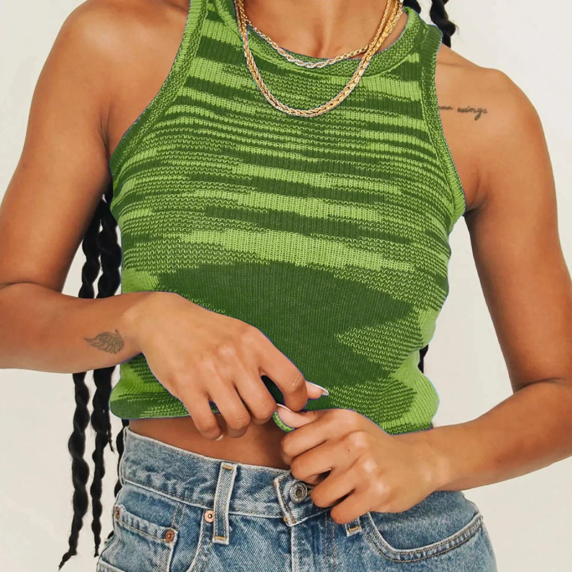 y2k white tank top