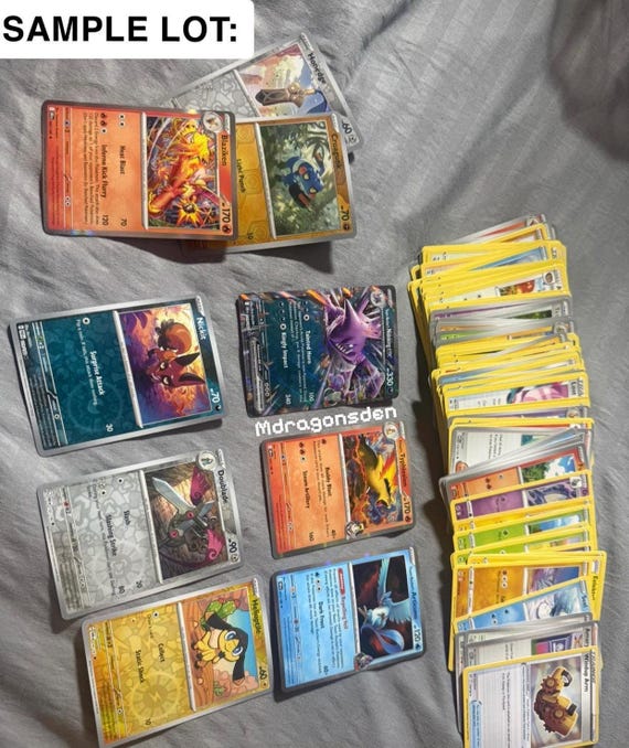 100 dollar pokemon cards Pokemon TCG : 100 Card LOT Rare, Com/unc, Holo & Guaranteed EX, Mega OR Full Art main image 1