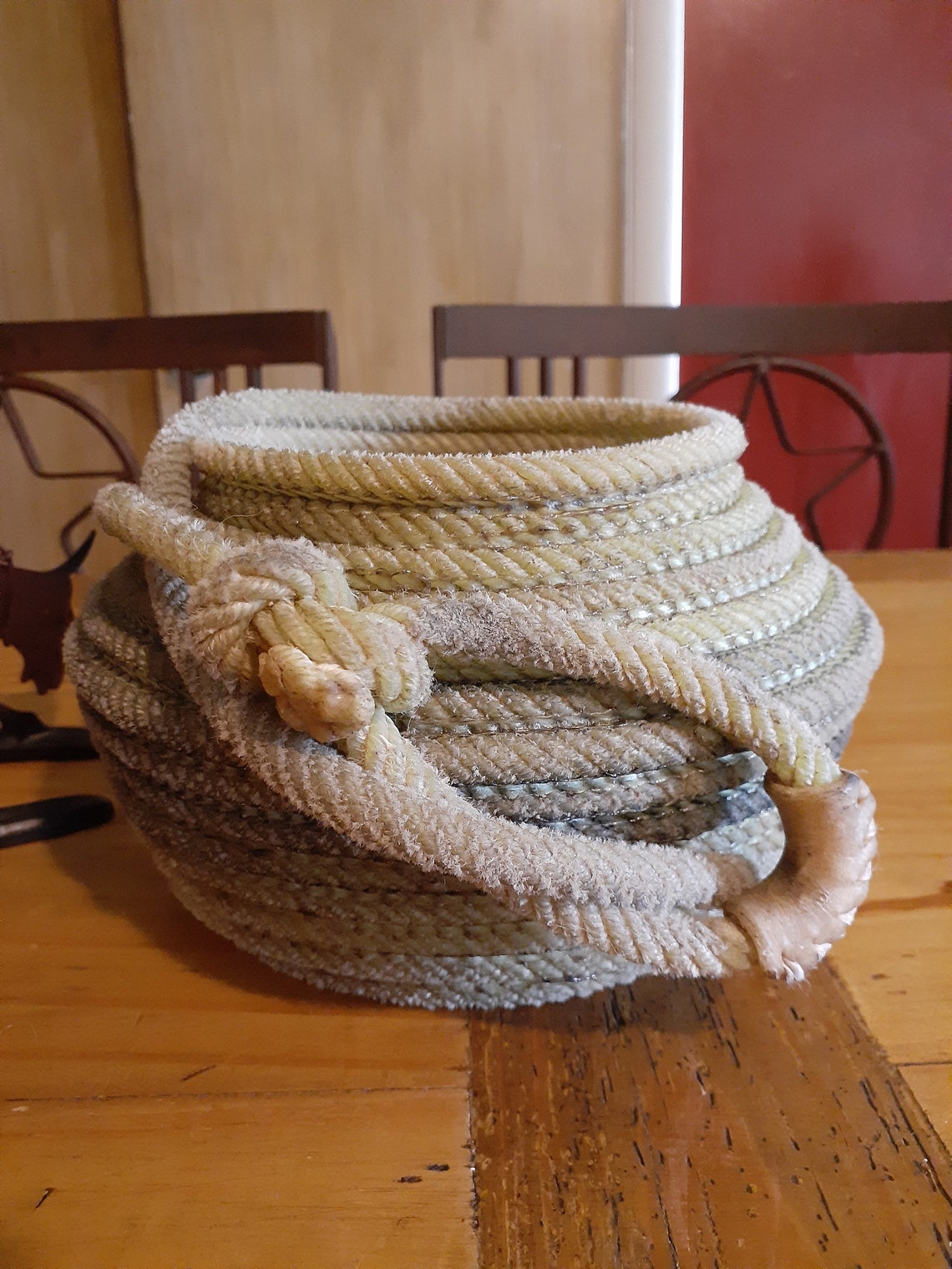 Lariat Rope Basket/Vase Etsy