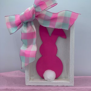 Easter Decor/Easter Tiered Tray Decor/Easter Mini Shadow Box/Bunny Decor/Spring Decor/Spring Tiered Tray/Easter Sign/Easter Decorations