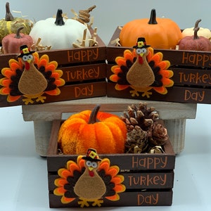 Thanksgiving Decor/Thansgiving Tiered Tray/Thanksgiving Mini Crate/Fall Decor/Fall Tier Tray Decor/Tiered Tray/Fall Tiered Tray/Tier Tray