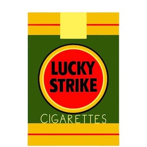 1940&#39;s Inspired Lucky Strike Sticker