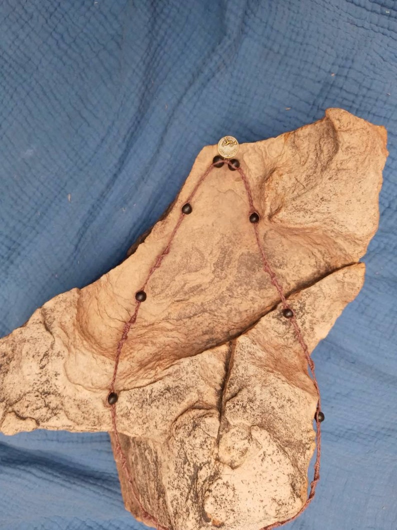 Natural hemp necklace