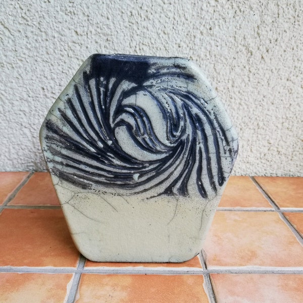 Raku Vase