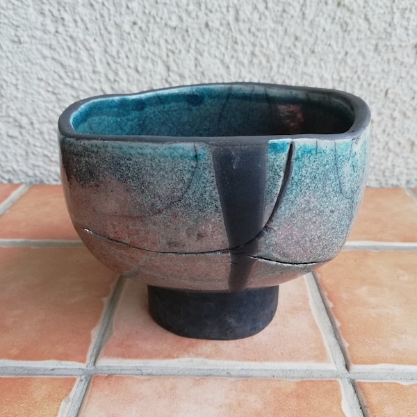 Keramik , Raku Schale