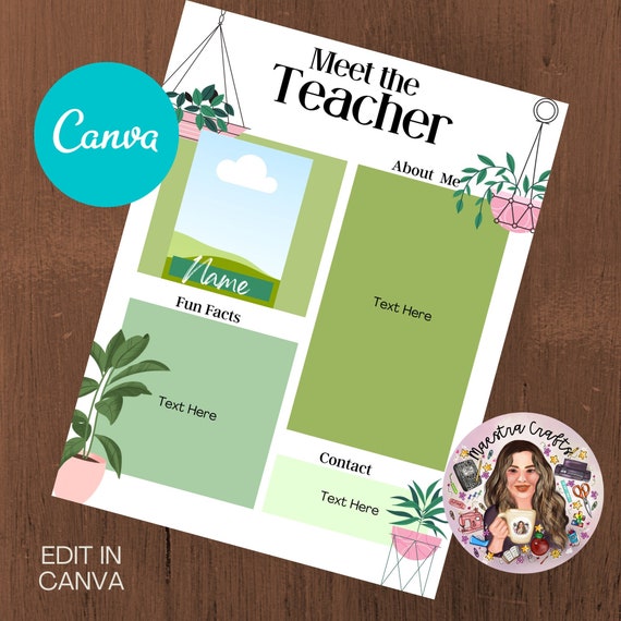 Meet The Teacher Template meet The Teacher Canva Template Etsy meet-the-teacher-template-meet-the-teacher-canva-template-etsy