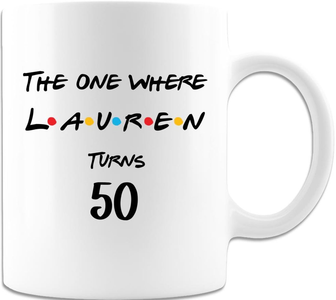 Friends Themed Birthday Gifts 50th Birthday Gifts for Her Etsy