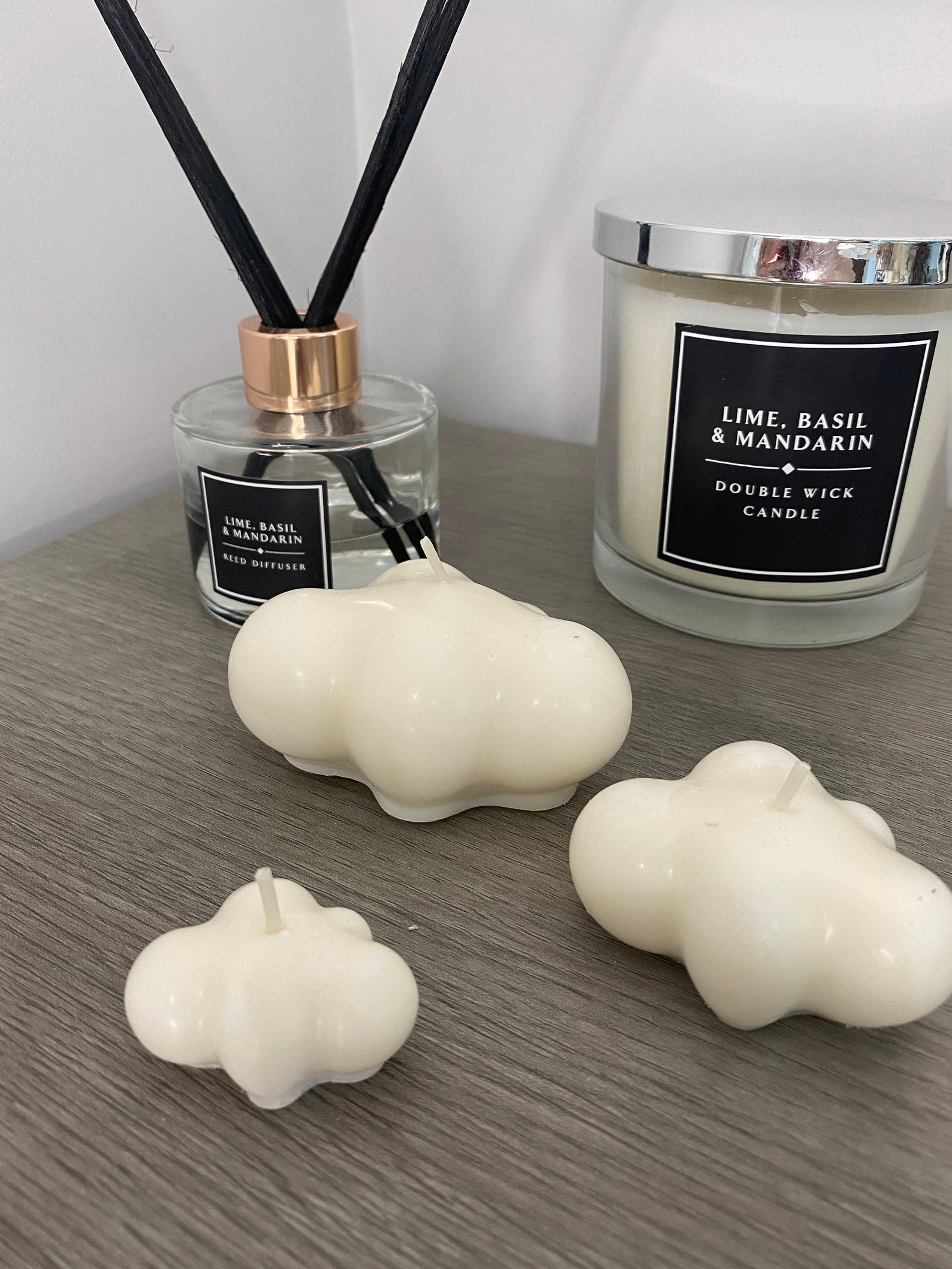 Cloud candles set of 3 soy vegan Etsy