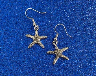 Handmade Silver Starfish Earrings