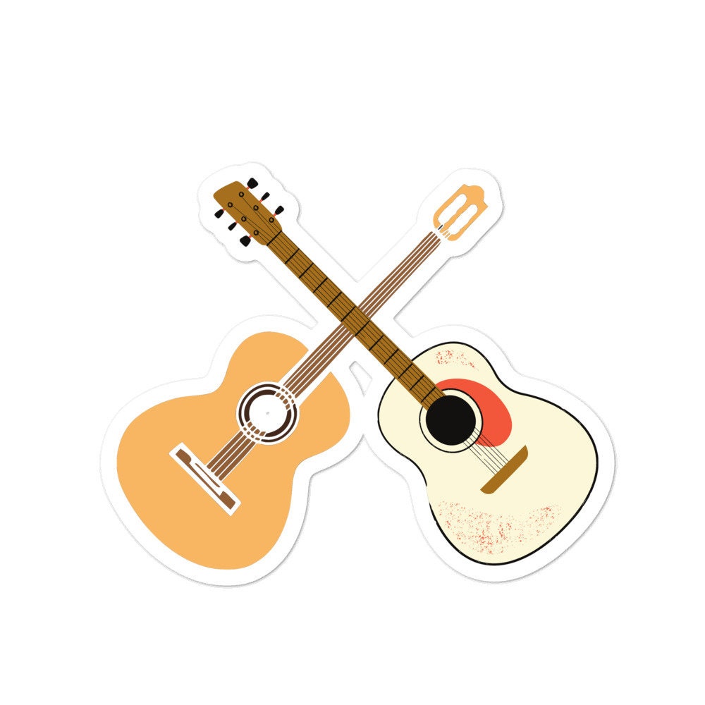 Guitar Sticker Guitar Stickers Music Stickers Laptop Etsy