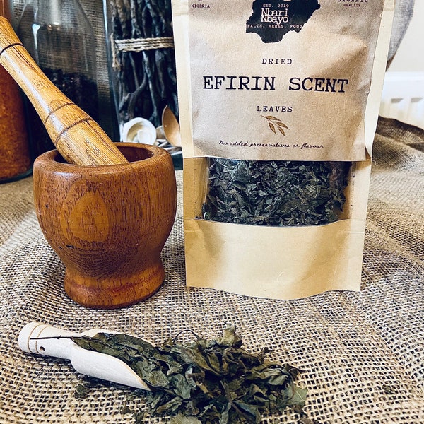 Organic | African Basil | Dried Effirin ‘Scent Leaves’