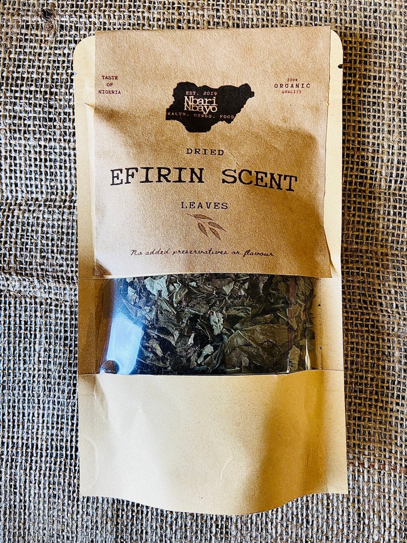 Organic African Basil Dried Effirin Scent Leaves image 4