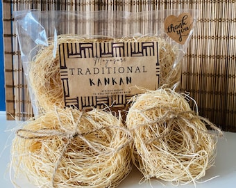 KANKAN traditionnel africain super exfoliant | IBILE Eponge naturelle crue non transformée végétalienne X3