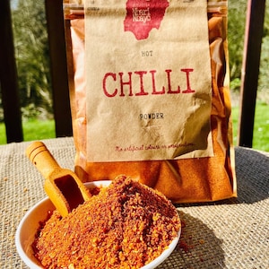 Organic | African Hot Chilli Powder ‘Shombo’ - Nigerian | Cayenne Pepper                80g