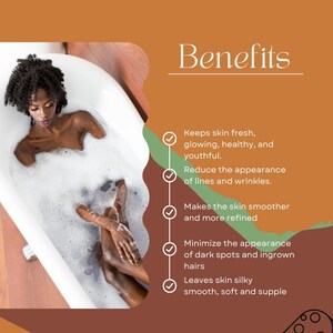 Nettoyant exfoliant pour le corps traditionnel africain pour le bain et la douche kankan SAPO image 3