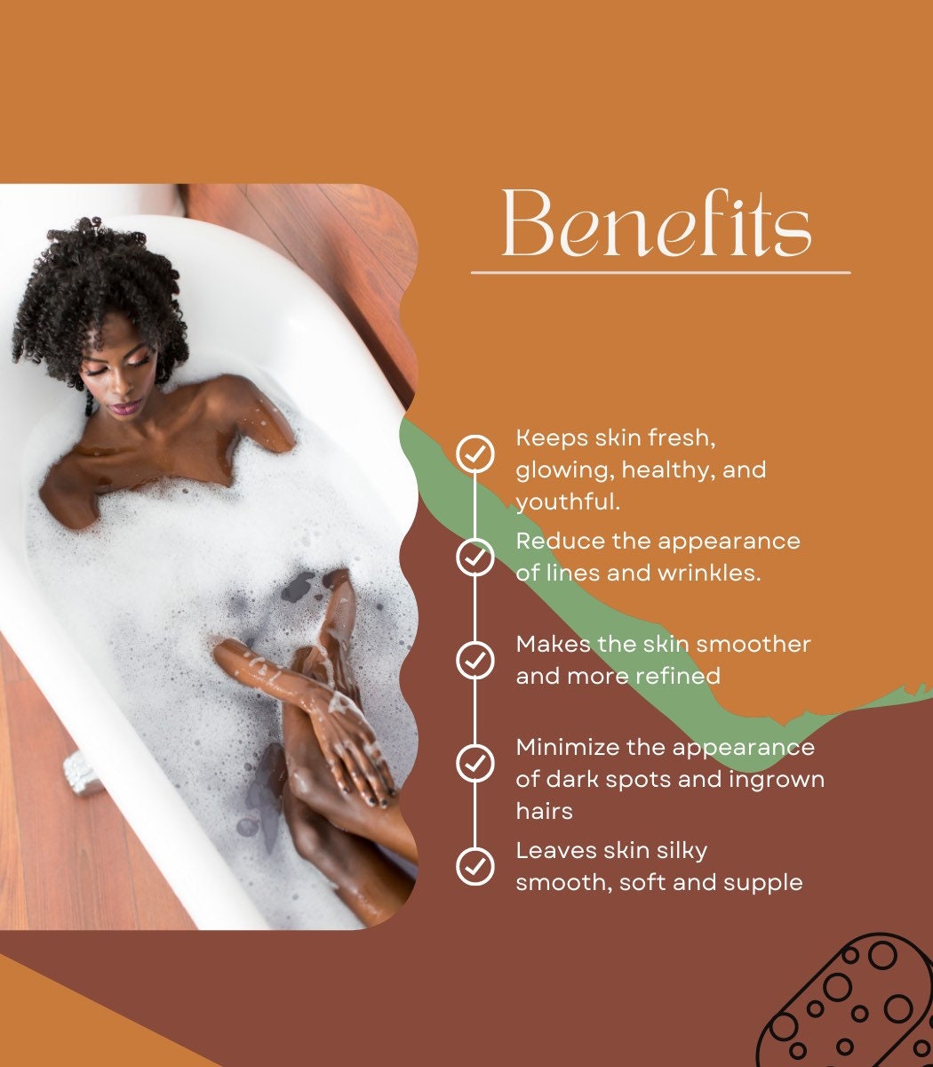 Traditional African Bath & Shower Body Exfoliating Net Sponge - Etsy