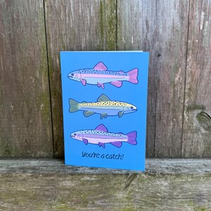 Carte de voeux poisson - fantaisiste, amusante, pour toutes les occasions