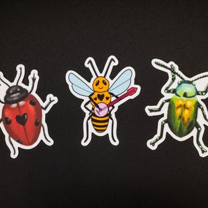 Bug Sticker Pack - vinyl sticker, whimsical, laptop stickers, cutesy