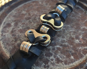 Pulsera de eslabones de cadena de bicicleta y cámara de aire Joyería hecha a mano a partir de piezas de bicicleta Accesorio Steampunk para ciclistas y triatletas Caja de regalo original