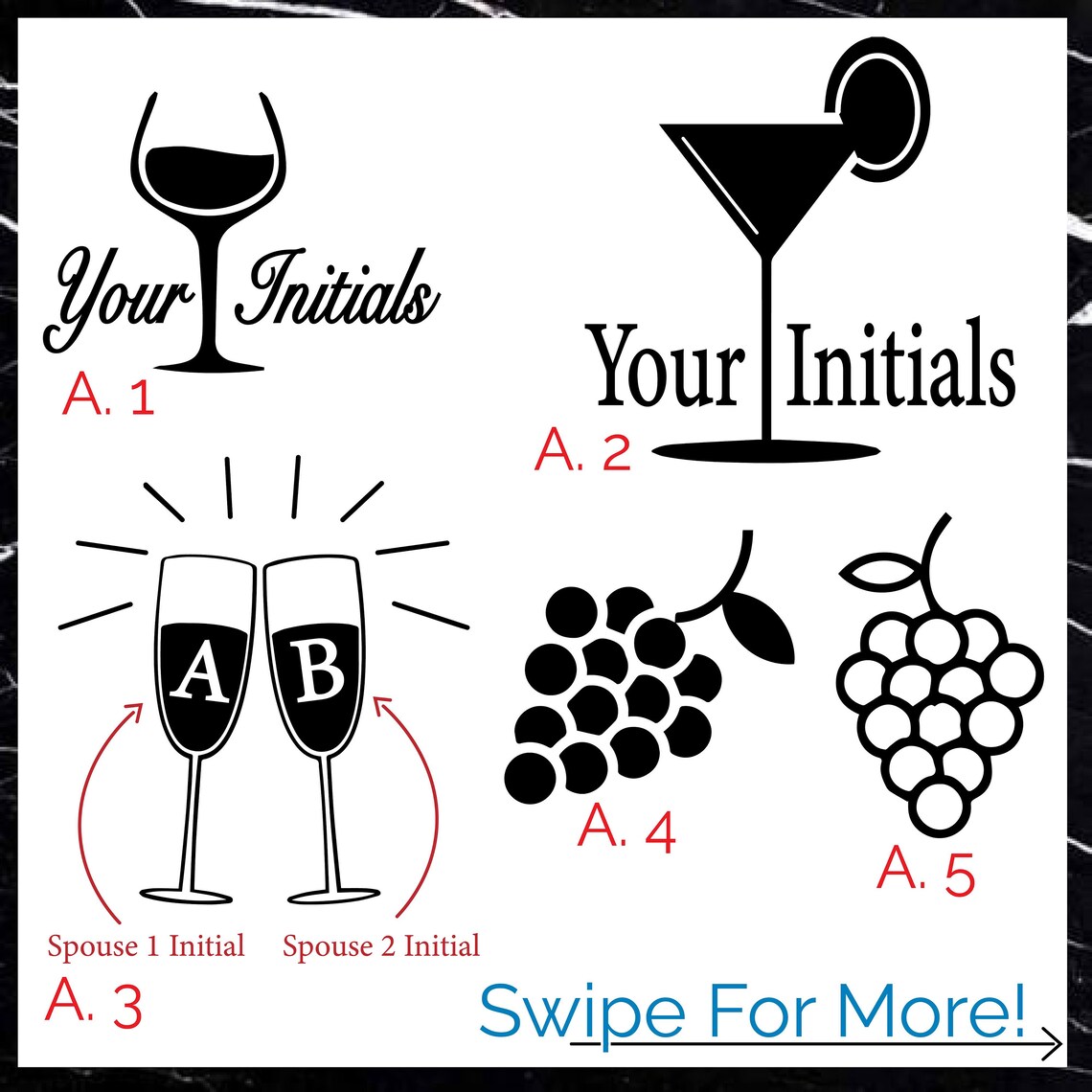 Custom Glass Etching Stencil Adhesive Vinyl Stencil For Etsy